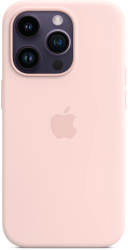 Husa de protectie Apple Silicone Case with MagSafe pentru iPhone 14 Pro Chalk Pink 