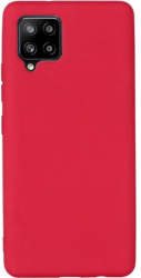 Husa de protectie Lemontti Silicon Silky Compatibila cu Samsung Galaxy A42 5G Rosu 