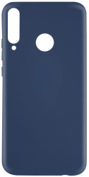 Husa de protectie Lemontti Silicon Silky pentru Huawei P40 Lite E Albastru Inchis 