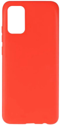 Husa de protectie Lemontti Silicon Silky pentru Samsung Galaxy A02s Rosu 