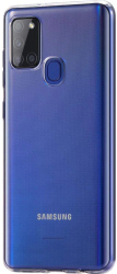 Husa de protectie Lemontti Silicon compatibil cu SAMSUNG Galaxy A21s Transparent 