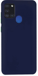 Husa de protectie Lemontti Solid Silicone Compatibila cu Samsung Galaxy A21s Bleumarin 
