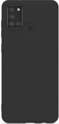 Husa de protectie Lemontti Solid Silicone Samsung Galaxy A21s Negru 