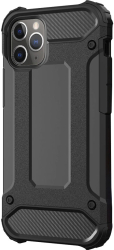 Husa de protectie antisoc Lemontti Armor Carbon pentru Iphone 11 Pro Max Negru 
