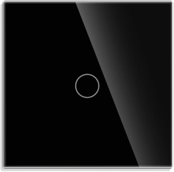 Intrerupator Simplu cu Touch din Sticla Luxion protocol ZigBee Negru LX-ZT-101G-B 
