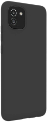 Lemontti Husa Silicon Silky compatibila cu Samsung Galaxy A03 Negru 