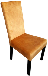 Scaun tapitat T7 Velvet Smart Living Studio Casa picioare si cadru din lemn catifea Portocaliu/Negru 