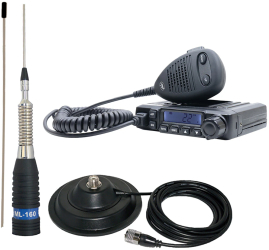Pachet Statie radio CB PNI Escort HP 6500 ASQ + Antena CB PNI ML160 cu magnet 