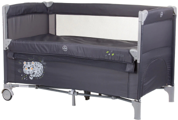 Patut pliabil Chipolino Relax granite cu laterala culisanta 