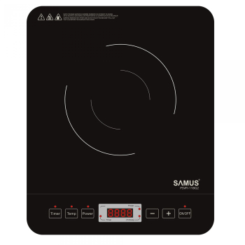Plita electrica vitroceramica cu inductie Samus PSVFI-11BG2 2000 W Touch Control Reglaj temperatura si putere in 8 trepte Temporizator 