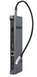 Stand notebook Gembird USB Type C Gri 