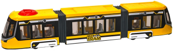 Tramvai Dickie Toys Siemens City Tram 41 5 cm galben 