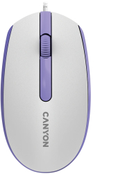 Mouse M-10 Canyon USB Alb/Violet 