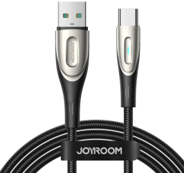 Cablu De incarcare Rapida Usb-a La Type-c Star-light Series 3a negru 1 2 M 