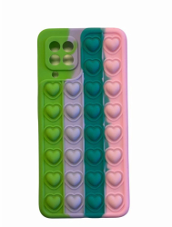 Husa Lemontti Heart Pop it compatibila cu Samsung Galaxy A22 4G Multicolor 5 