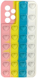 Husa Lemontti Heart Pop it compatibila cu Samsung Galaxy A32 5G Multicolor 2 