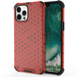 Husa Lemontti Honeycomb compatibila cu iPhone 12 Pro Max Red 