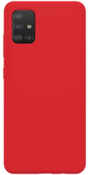 Husa de protectie 360° Lemontti Liquid Silicon pentru Samsung Galaxy A51 Red 
