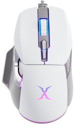 Mouse Gaming FoxXray BM-88 Starship, iluminare RGB, Cu fir, 7200 dpi (Alb) 