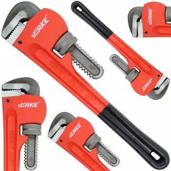 Cheie reglabila tip Mops Stillson pentru tevi la 90° deschidere 53mm lungime 350mm CR-MO 