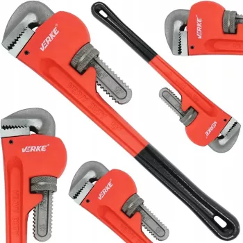 Cheie reglabila tip Mops Stillson pentru tevi la 90° deschidere 80mm lungime 600mm CR-MO 