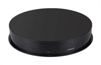 Display plat rotativ electric 30 cm USB negru 