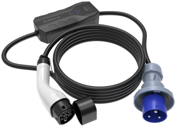 Incarcator pentru vehicule electrice tip 2 3 5 Kw cu afisaj LCD culoarea - alb