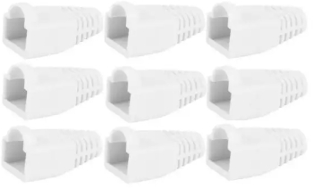 Modular Ethernet CAT5 CAT6 RJ45 Plug Cover Boot White Continutul pachetului 1 Bucata 