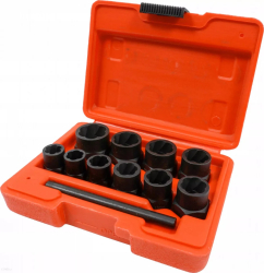 Set extractoare pentru suruburi rupte 10 elemente 3/8 V86481 