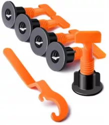 Sistem de nivelare gresie reutilizabile pene cleme cu 204 de elemente KD10772 Kraftdele 