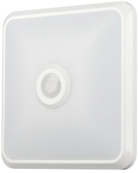 Plafoniera led cu senzor de miscare Patrata 12 W IP20 1100 lm culoare lumina 3 in 1 250 x 250 mm 
