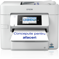 Multifunctional inkjet color Epson WorkForce Pro WF-C4810DTWF ADF Duplex Retea A4 Alb C11cj05403 