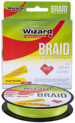 Fir textil Wizard Braid Yellow Lungime 135m Diametru 0.10 mm Rezistenta 9.13 Kg 
