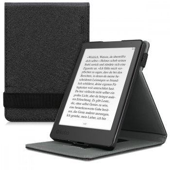 Husa pentru Kobo Aura Edition 2 Piele ecologica Negru 45098.01 