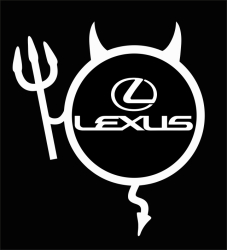 Sticker auto IMAGE Dracusor LEXUS alb 19 x 21 cm 
