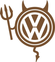 Sticker auto IMAGE Dracusor VOLVO cupru 19 x 21 cm 