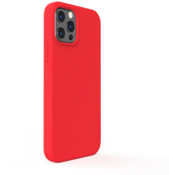 Husa Lemontti Liquid Silicon compatibila cu iPhone 12 Pro Max Red