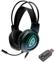 Casti Gaming Spacer Phantom RGB USB Black 