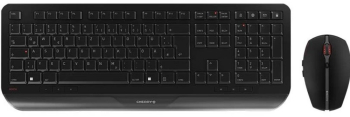 Tastatura CHERRY Desktop GENTIX [DE] WL Deutschland Keyboard Mouse inclus Wireless RF Negru 