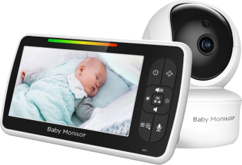 Baby Monitor WiFi UltraHD 1080p Auto Night Vision 5m Detectie sunet Ecran LCD TFT 5&rdquo Color Tehnologie Wireless FHSS De 2 4 GHz