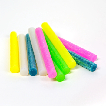 Baton termoadeziv - 11 x 100 mm - colorat fluorescent - 10 buc pachet 
