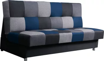 Canapea extensibila Sani Alabama 195 cm albastru si gri 
