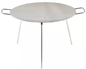 Disc pentru gratar   inox cu picioare 55x38 cm Perfect Home 