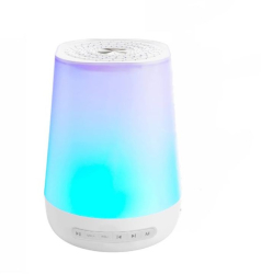 Dispozitiv Sunete Albe si Lampa de veghe 28 Sunete Control Tactil Acumulator USB Type-C Portabil White Noise Machine 9 Culori Alb 