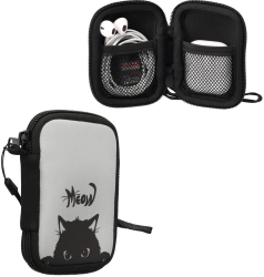 Husa Kwmobile Universala Neopren Gri/Negru 58148.05 