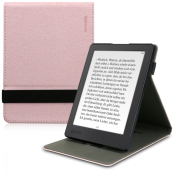 Husa pentru Kobo Aura H2O Edition 2 Piele ecologica Rose Gold 45099.81 