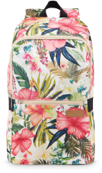 Rucsac pentru femei Zagatto Marsilia Multicolor Imprimeu floral 43x26x16 cm 17L Impermeabil Buzunar laptop tableta Permite format A 