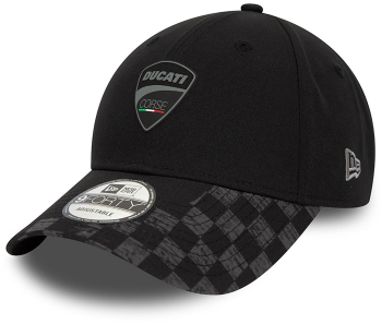 Sapca New Era ducati motor logo corse check visor 