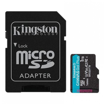 Card de memorie microSDXC Kingston Canvas Go! Plus 1TB V30 Clasa 10 + Adaptor SD 