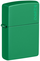 Bricheta Zippo 48629ZL Classic Grass Green Matte with Zippo Logo 